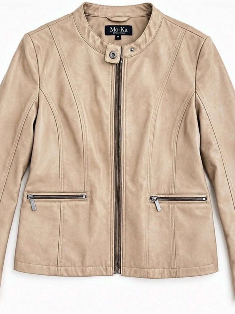 Mo-Ka by Santa Fe Apparel Faux Leather Moto Jacket Faux Leather Moto Jacket in